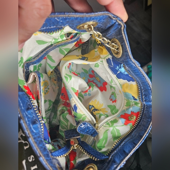 🧡💜💛Anne klein purse handbag Cocodrilo Simulation Skin ❤️🧡💜 - Picture 10 of 16